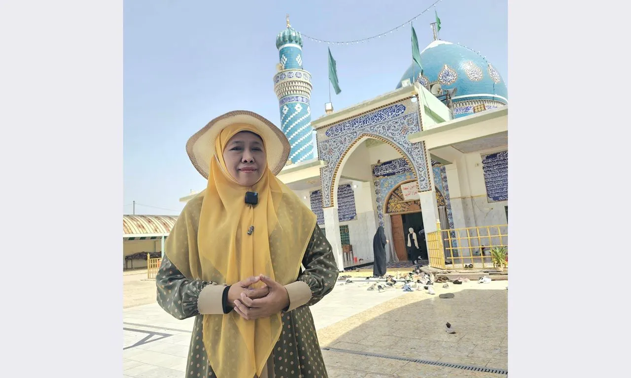 Khofifah Napak Tilas ke Kota Kelahiran dan Rumah Nabi Ibrahim di Babilonia