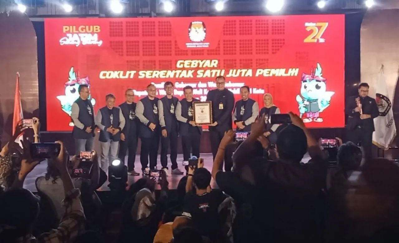 KPU Jatim Gelar Coklit Serentak Satu Juta Pemilih, Keren Dapat Rekor MURI