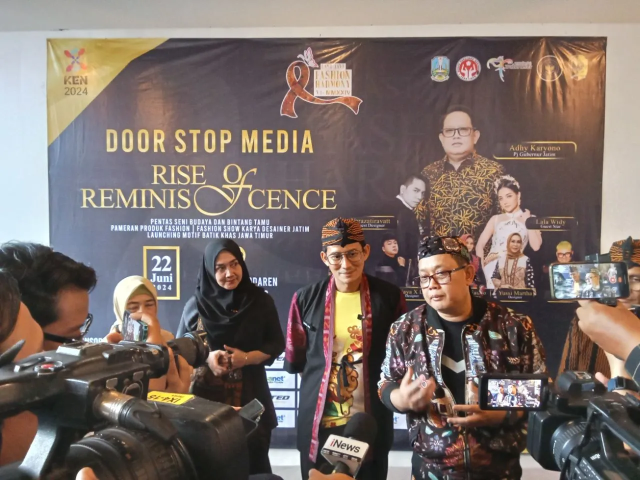 Dampingi Menparekraf Buka East Java Fashion Harmony, Pj. Gubernur Jatim Optimis Jadi Event Skala Internasional