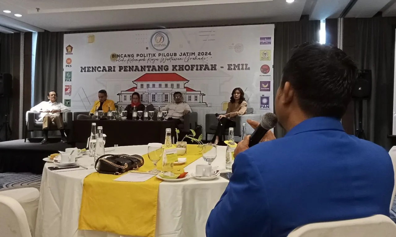 Pokja Grahadi Gelar Bincang Politik Pilgub Jatim 2024, Penantang Khofifah-Emil Muncul Akhir Juli