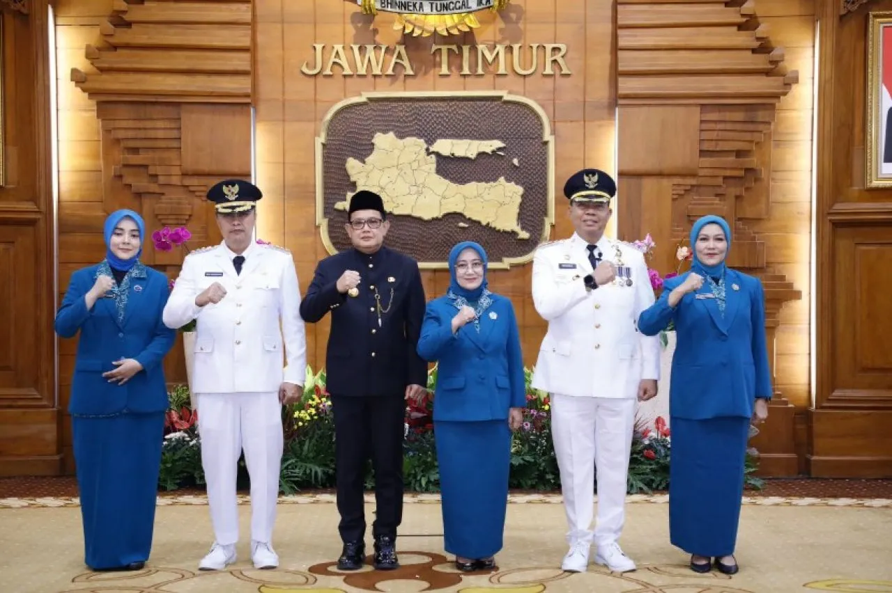 Lantik Pj. Walikota Malang dan Pj. Bupati Magetan, Pj Gubernur Adhy Sebut Keduanya Sosok Pengalaman