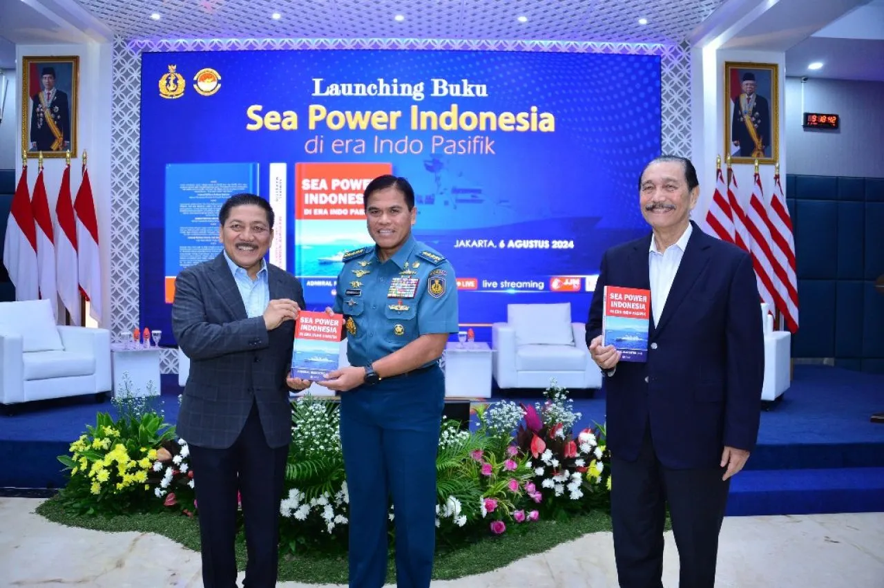 Komandan Puspenerbal Hadiri Peluncuran Buku 'Sea Power Indonesia di Era Indo Pasifik'