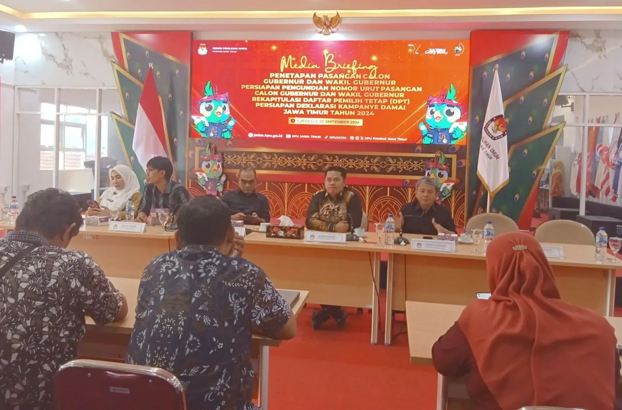 KPU Jatim Segera Menetapkan Pasangan Calon Gubernur dan Wakil Gubernur