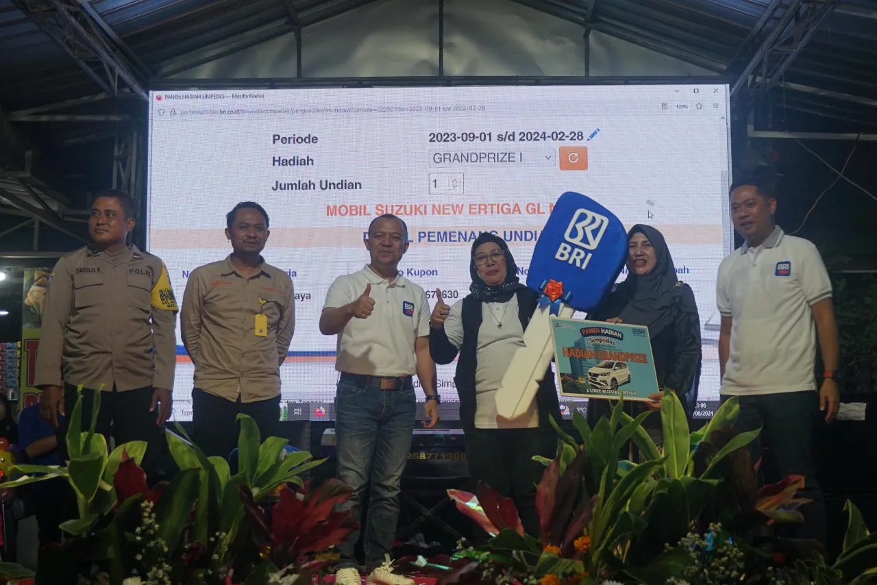 Apresiasi Nasabah Setia, BRI Kertajaya Undi Panen Hadiah Simpedes 2024