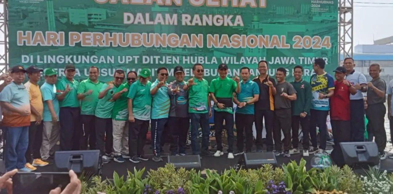 Puncak Harhubnas ke-53 2024, Dipungkasi Jalan Sehat Insan Pelabuhan