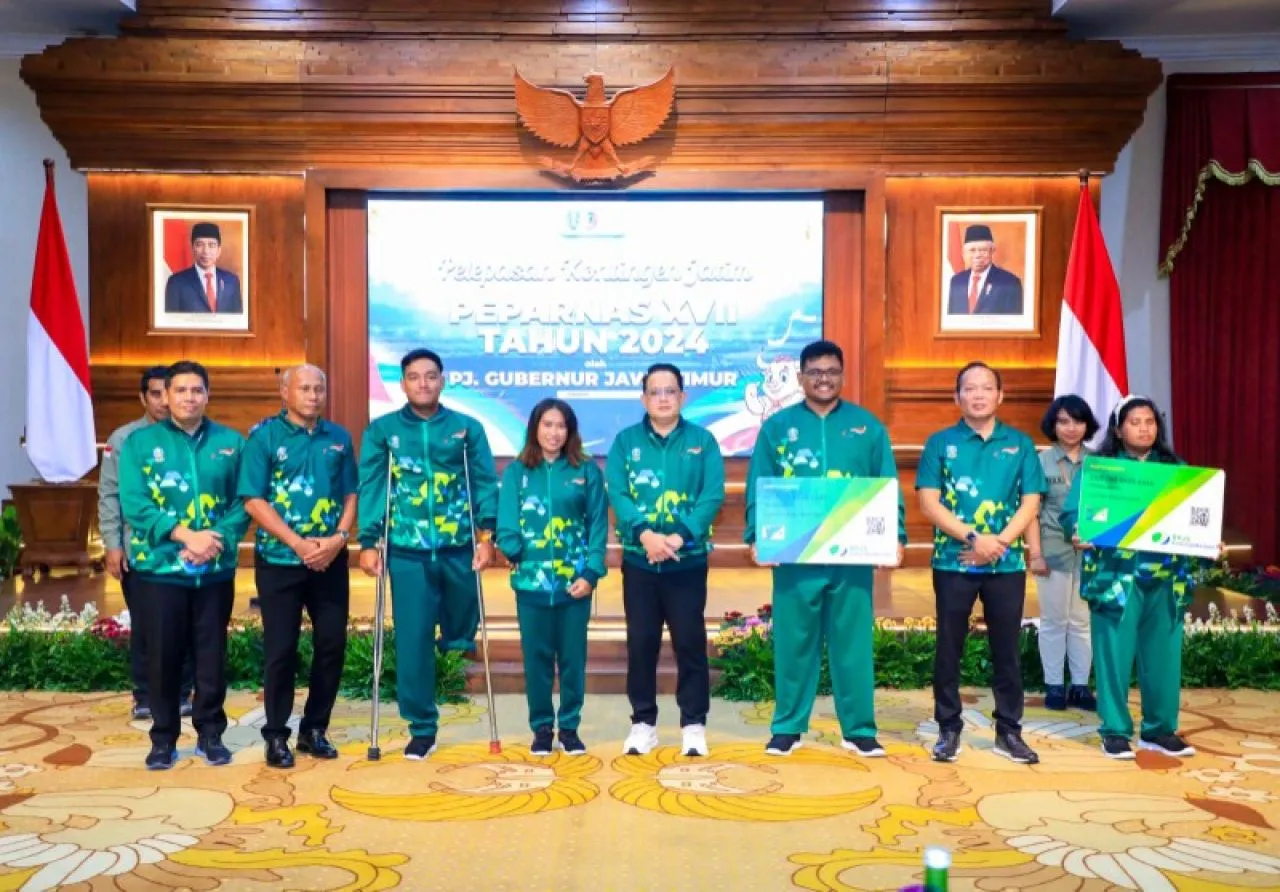 Pj. Gubernur Adhy Optimis Kontingen Jatim Dalam Peparnas 2024 Bawa Hasil Terbaik dan Raih Juara