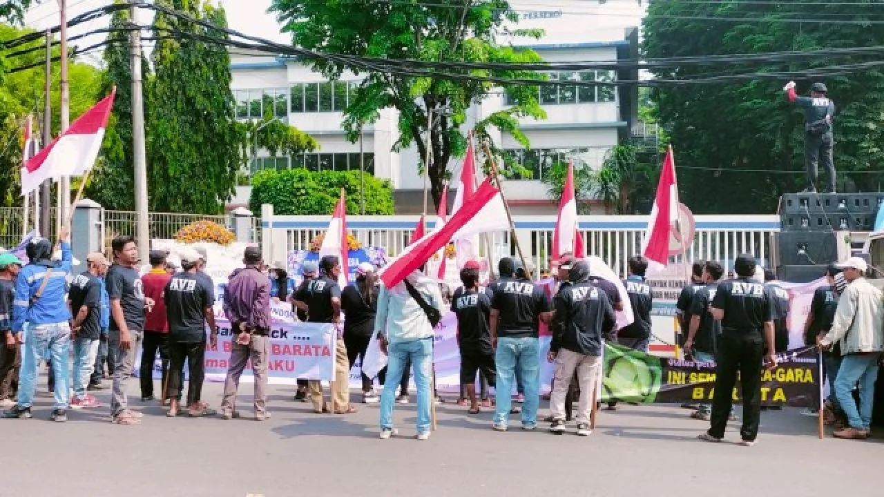 Aliansi Vendor Gelar Demo di Depan PT Barata, Kecewa Kerap Diingkari Janji