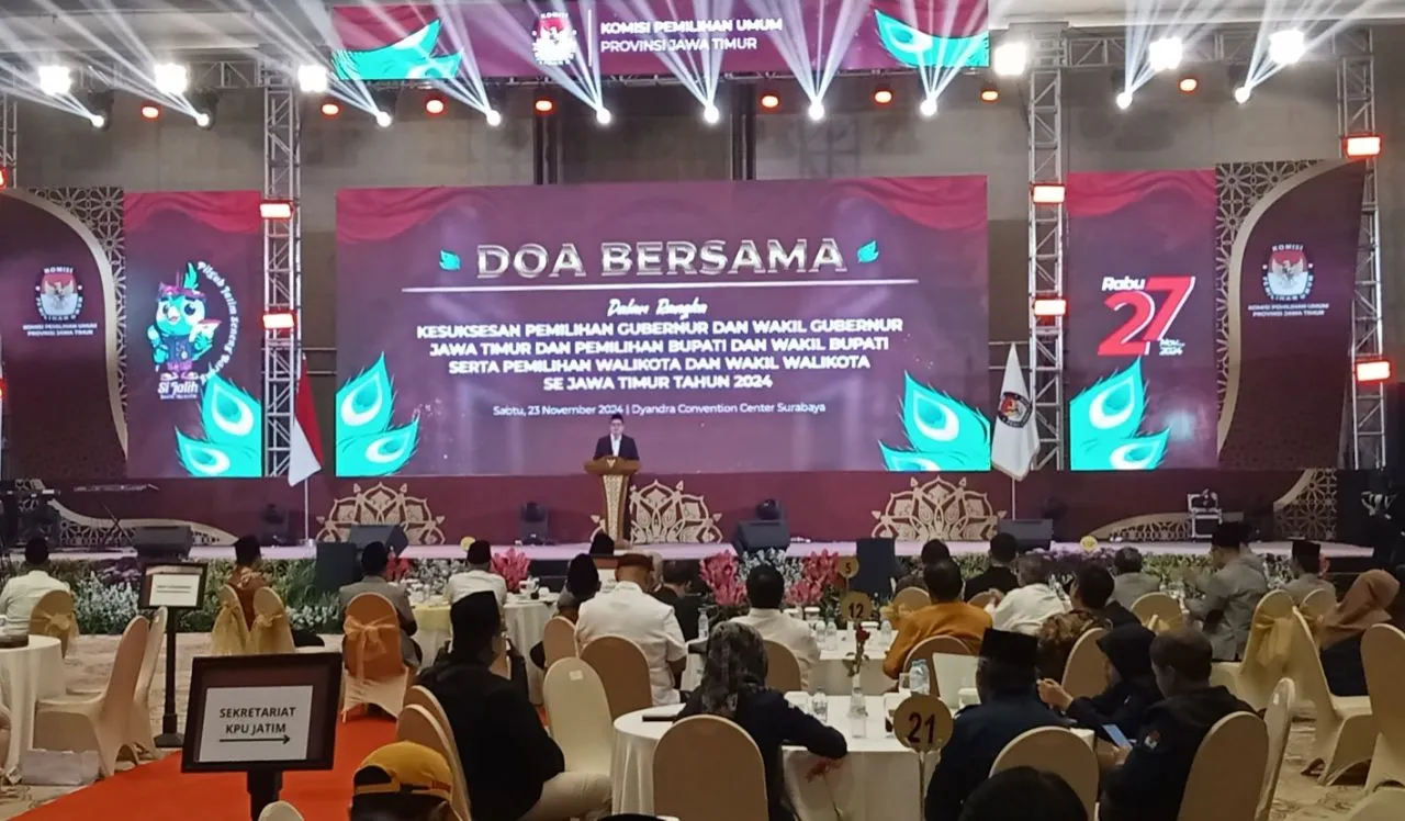 KPU Jatim Gelar Doa Bersama Jelang Pilkada Serentak 27 Nopember 2024