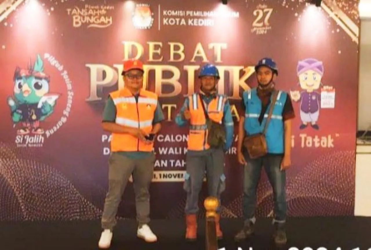 PLN UP3 Kediri Pastikan Pasokan Listrik Stabil untuk Dukung Kelancaran Debat Pilkada 2024