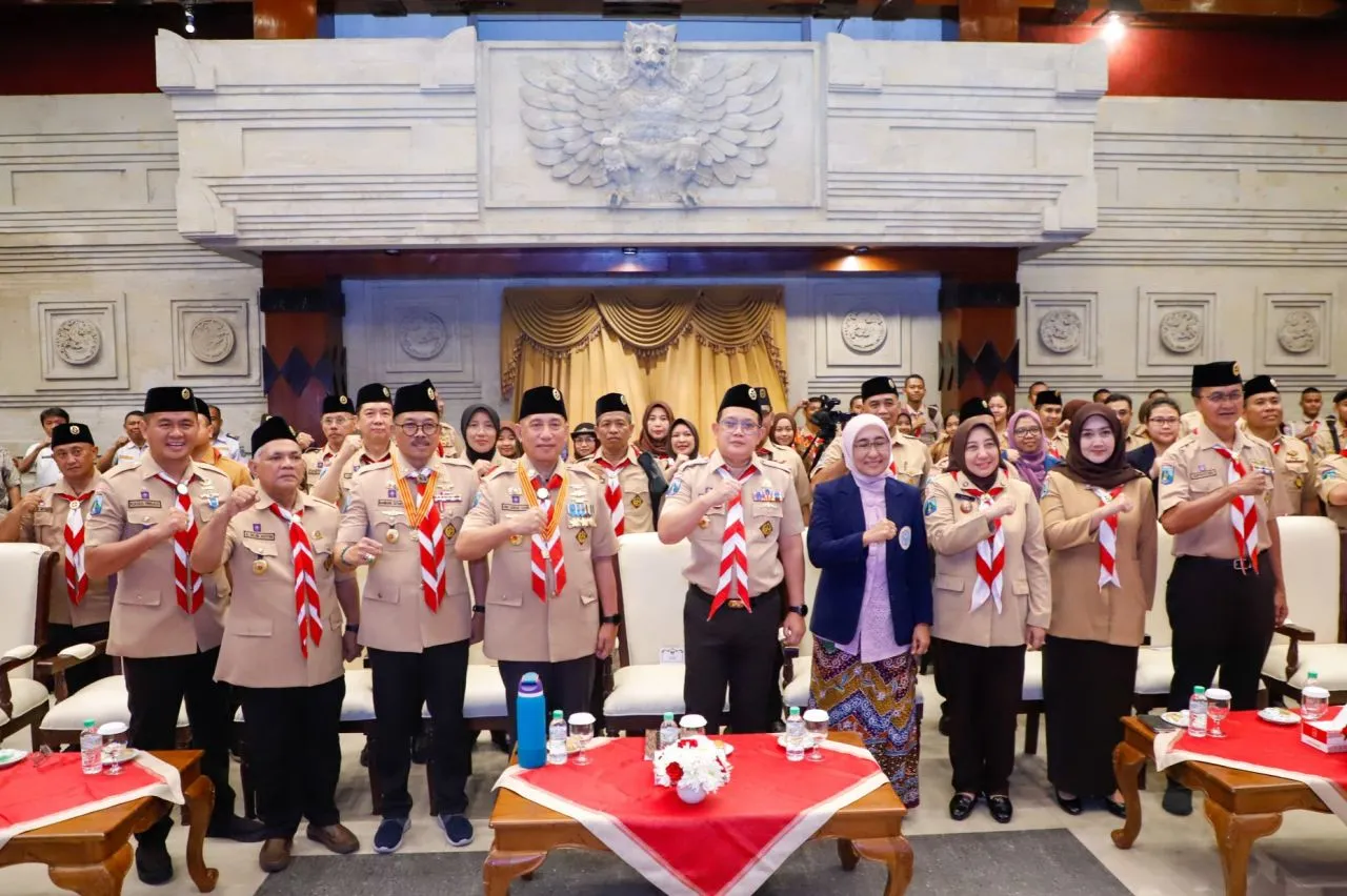 Kwarda Pramuka Jatim dan FKM Universitas Airlangga Tandatangani Kesepakatan Bersama
