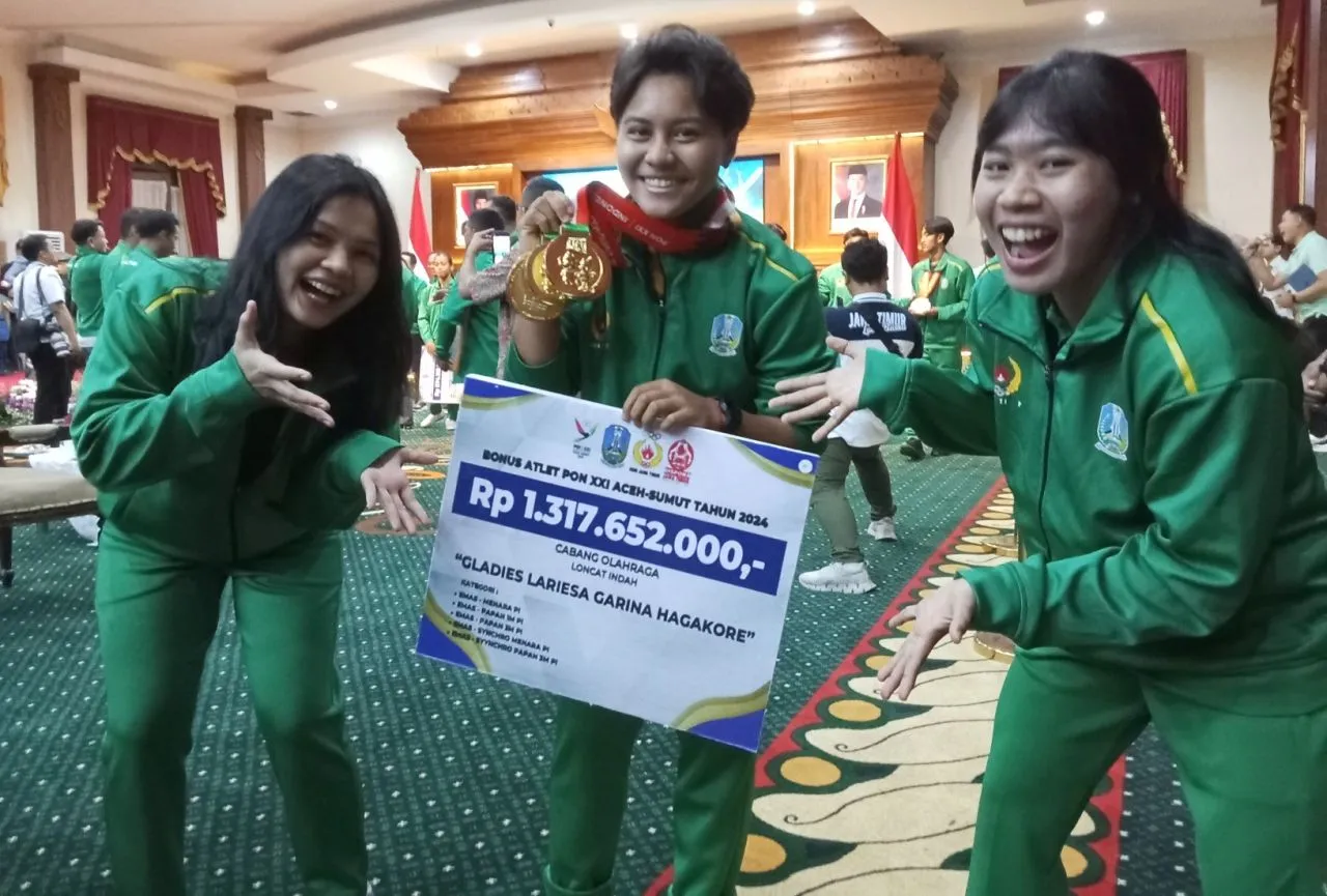 Sabet 5 Emas Di PON XXI 2024 Aceh-Sumut, Gladies Raih Bonus Tertinggi