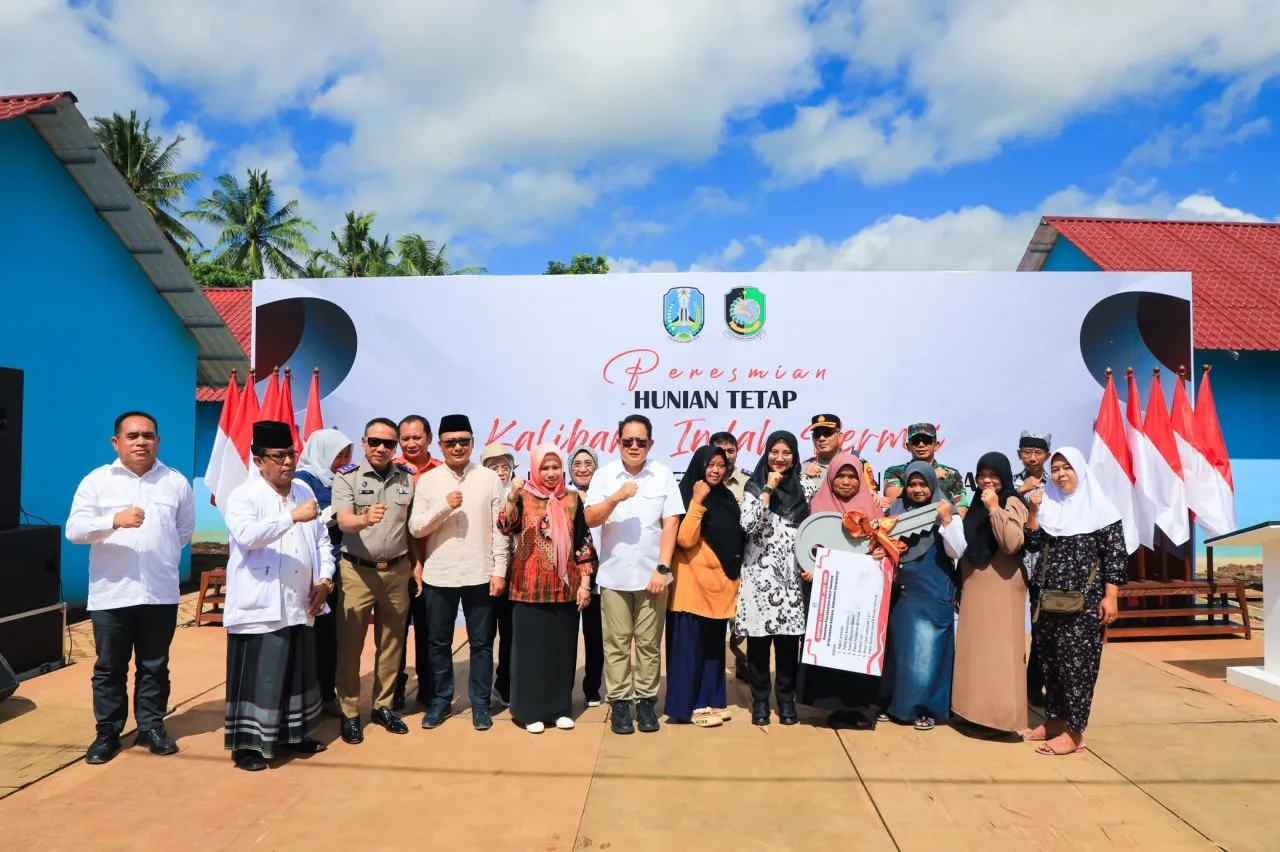 Pj. Gubernur Jatim Resmikan 66 Huntap Kalibaru Indah Permai di Banyuwangi