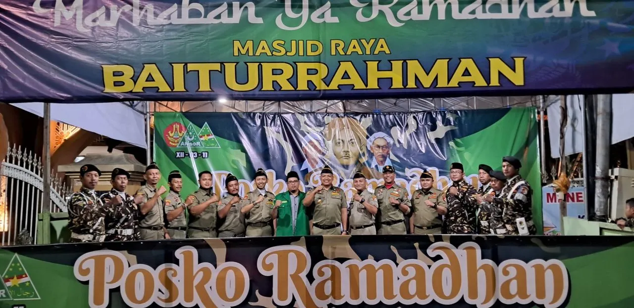Kasatkrowil Banser Jatim Resmikan Posko Ramadhan Ansor Sidoarjo