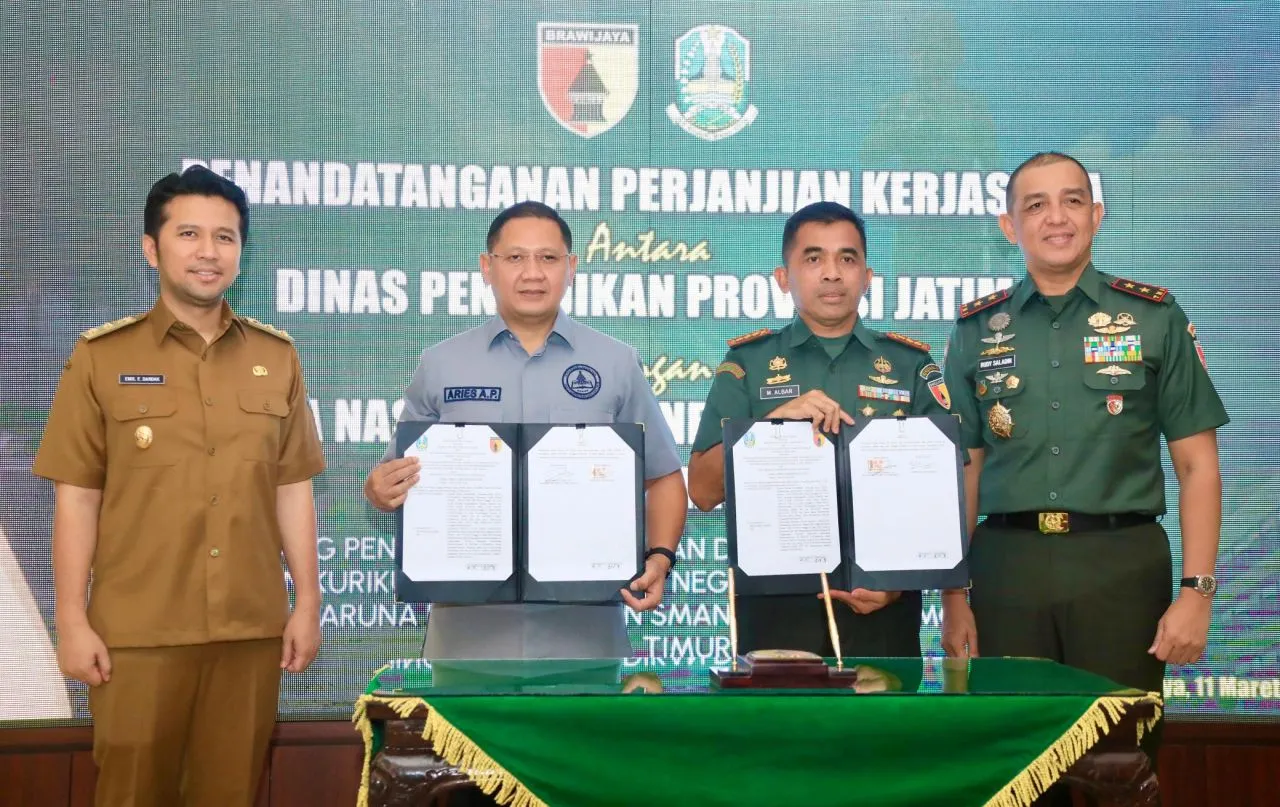 Pemprov Jatim Dan Kodam V/Brawijaya Kerjasama Bela Negara dan Kesemaptaan Bagi Generasi Muda