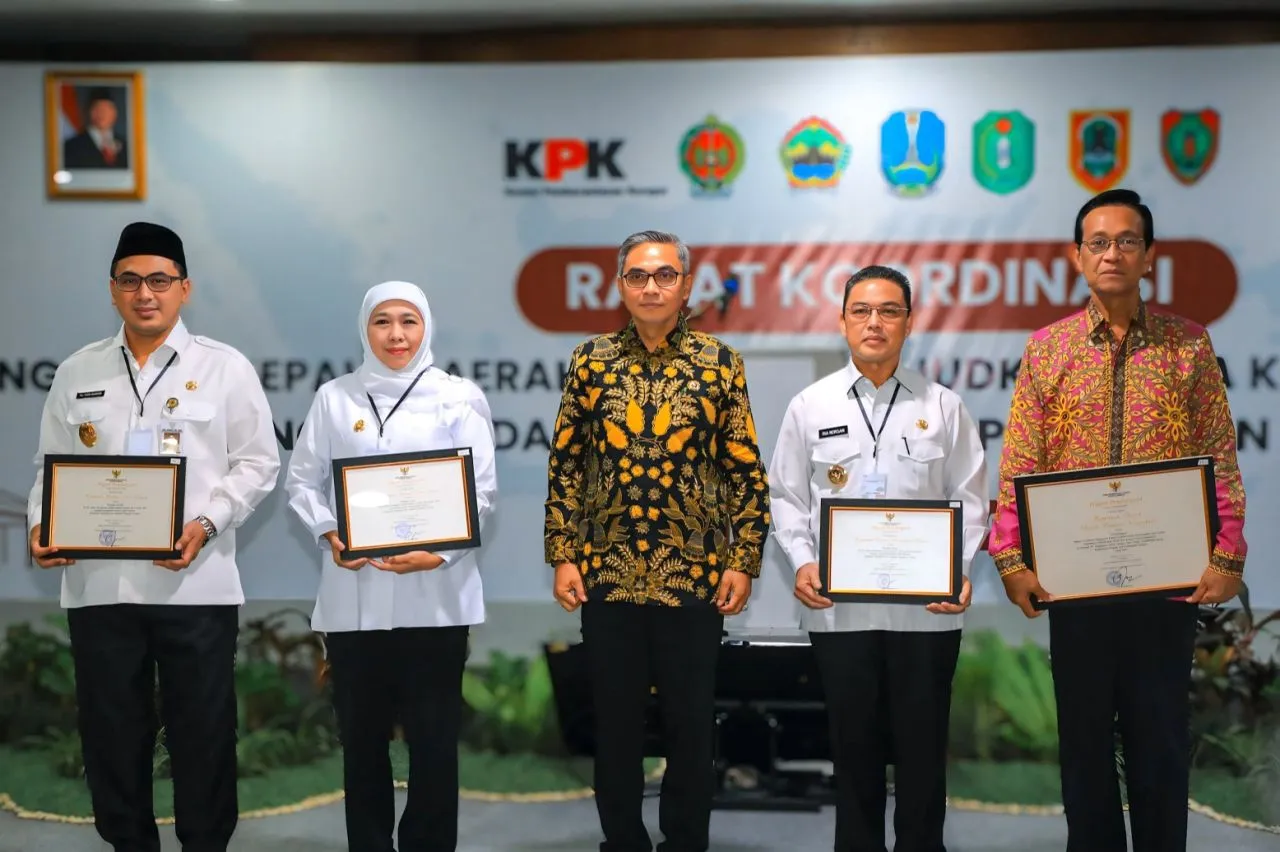 Gubernur Khofifah: Komitmen Pencegahan Korupsi Jadi Nafas Pemprov dan Kabupaten/Kota se-Jatim