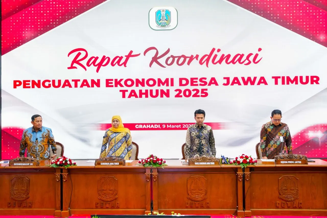 Gubernur Khofifah Optimis Koperasi Desa Merah Putih Mampu Dorong Pertumbuhan Ekonomi 