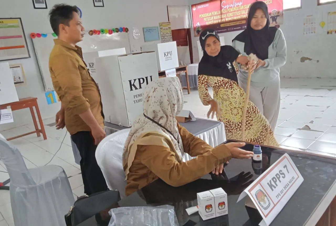 Antusias Warga Ikuti Pemungutan Suara Ulang, Tentukan Bupati dan Wakil Bupati Magetan