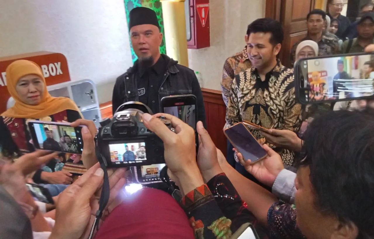 Ahmad Dhani Ramaikan Halal Bihalal Gubernur Khofifah Dan Kepala Daerah Se-Jatim