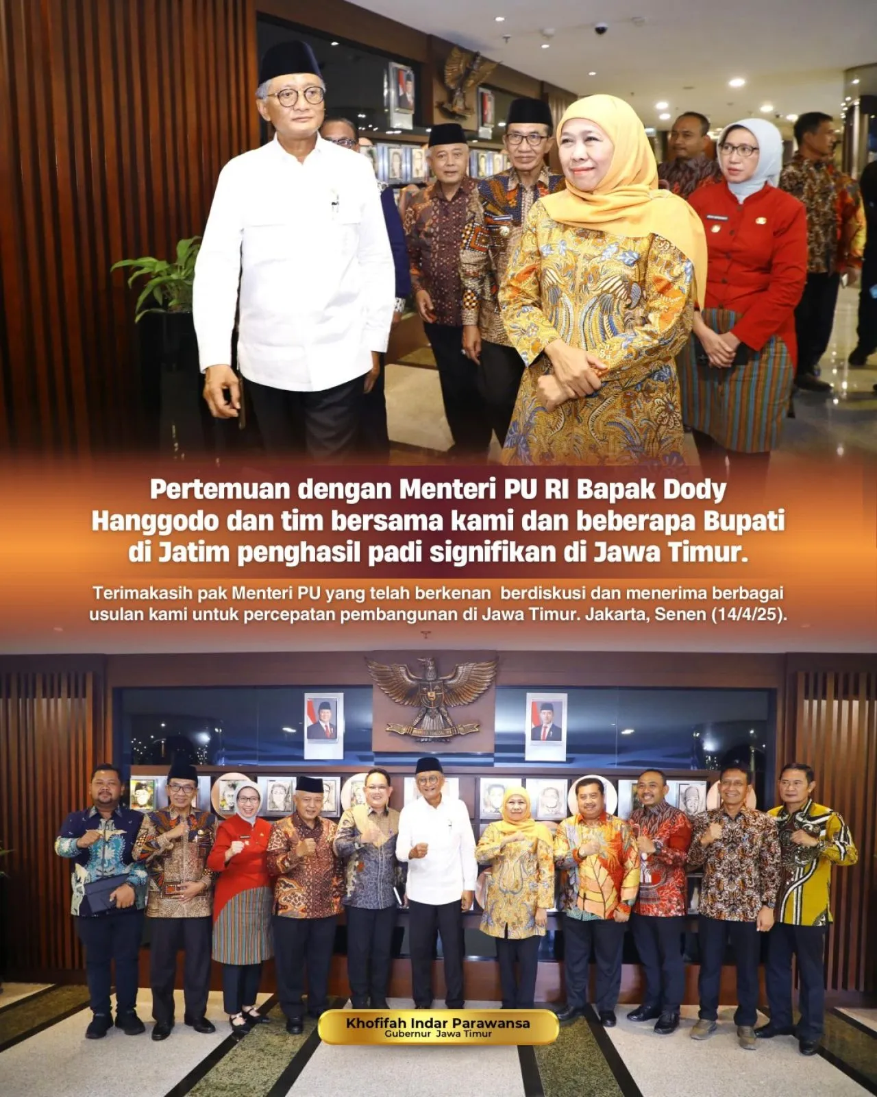 Perkuat Infrastruktur Irigasi Wujudkan Kedaulatan Pangan di Jatim