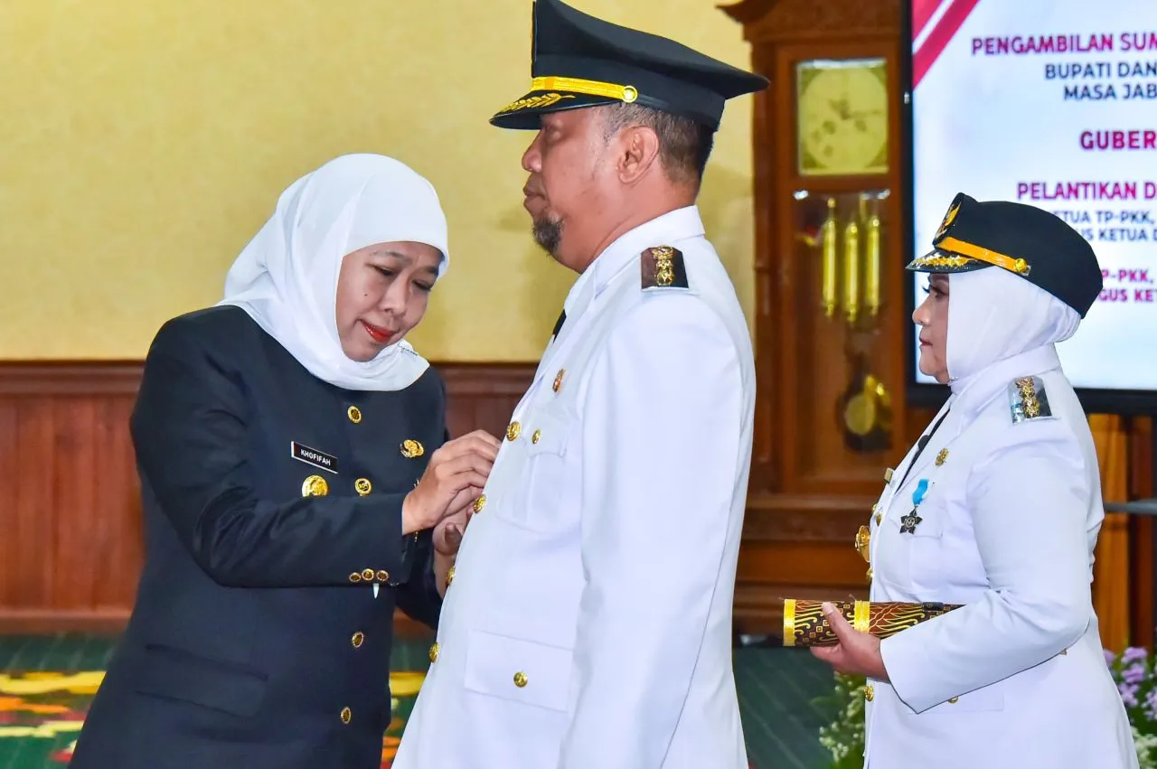 Gubernur Khofifah Lantik Bupati-Wakil Bupati Magetan 
