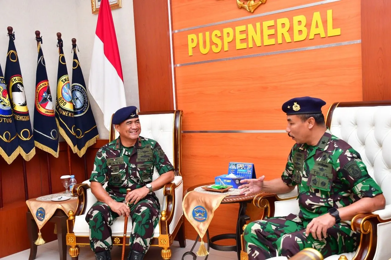 Komandan Puspenerbal Terima Courtesy Call Kadislitbangal