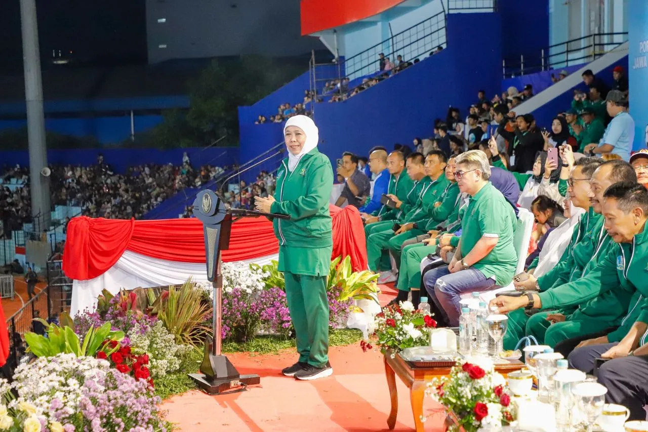 Gubernur Khofifah Ajak Atlet Tunjukkan Performa Terbaik, Semangat Juang dan Sportivitas