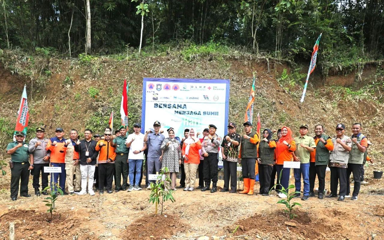 Pemulihan Sumber Daya Alam dan Lingkungan Pasca Bencana di Kabupaten Purworejo, Ribuan Bibit Pohon Ditanami 