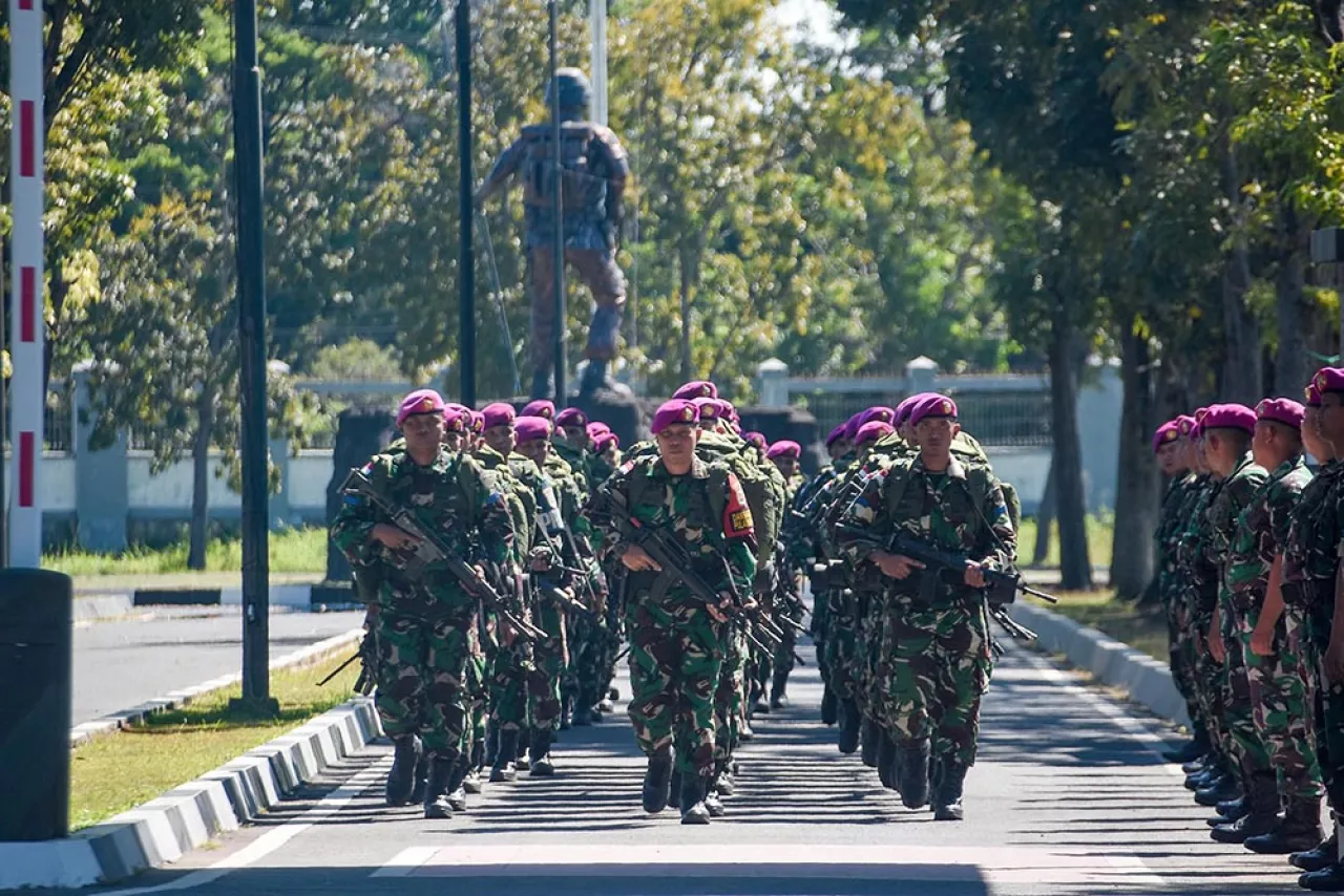 Penuh Haru Dan Bahagia, Sambut Kedatangan Satgasmar Pam Puter XXVIII