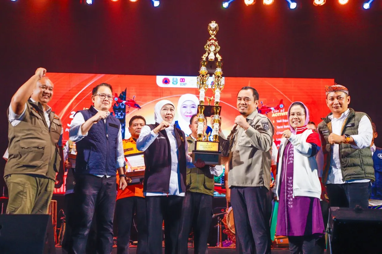 Gubernur Khofifah Apresiasi BPBD Se-Jatim yang Siap Sigap dan Tangguh Hadapi Bencana