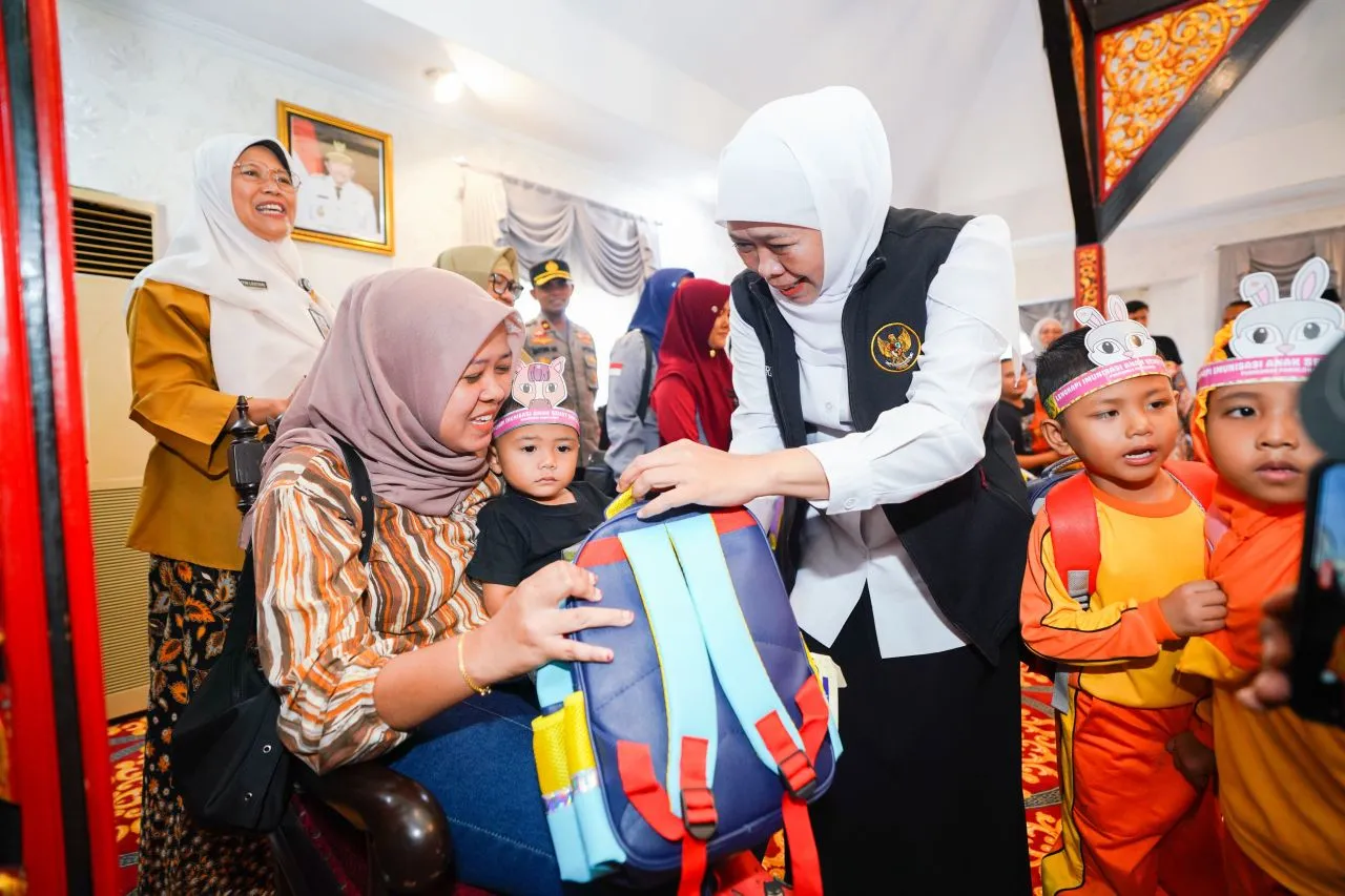 Gubernur Khofifah Turun ke Sumenep Tangani KLB Campak