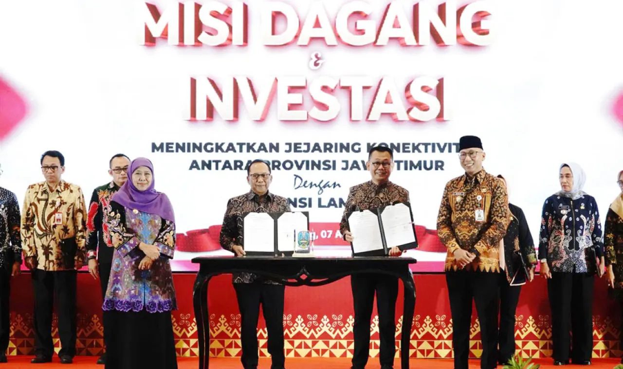 Bank Jatim Fasilitasi UMKM di Misi Dagang Lampung, Bentuk KUB dengan Bank Lampung