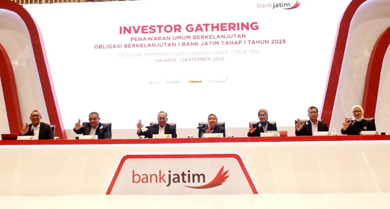 Bank Jatim Terbitkan Obligasi Berkelanjutan I Tahap I Tahun 2025 Senilai Maksimal Rp 2 Triliun