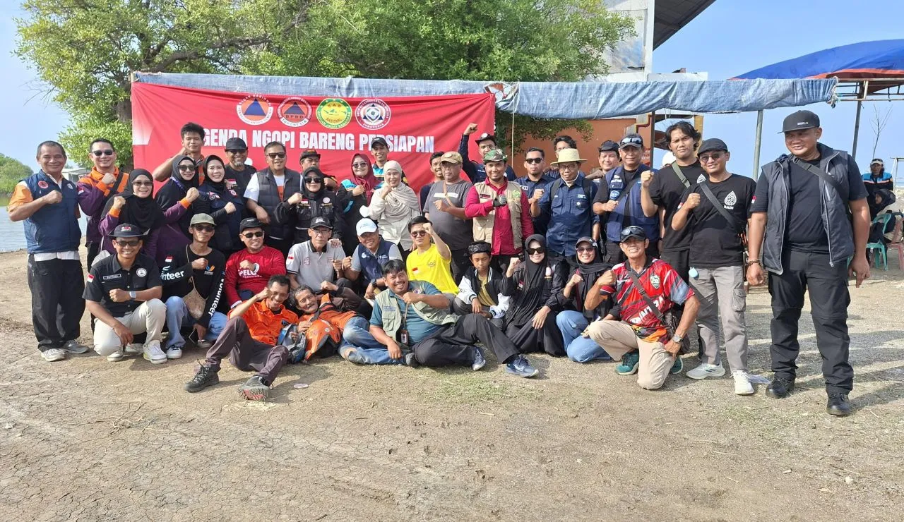 Squad PBI Bersama Relawan Ngopi Bareng di Kampung Bungin