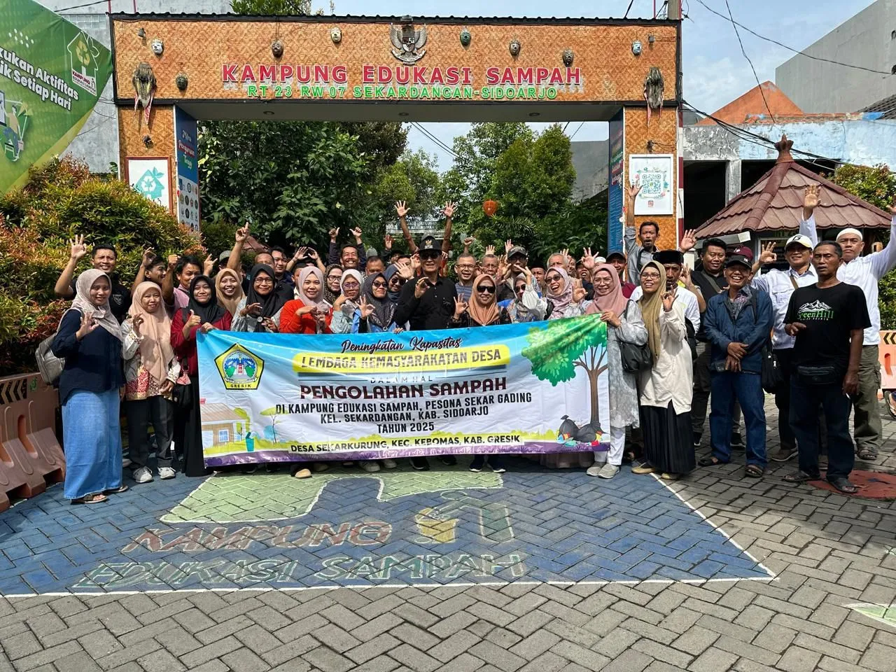 Dari Sekarkurung Gresik ke Sekardangan Sidoarjo: Belajar Mengelola Sampah, Tumbuhkan Perubahan