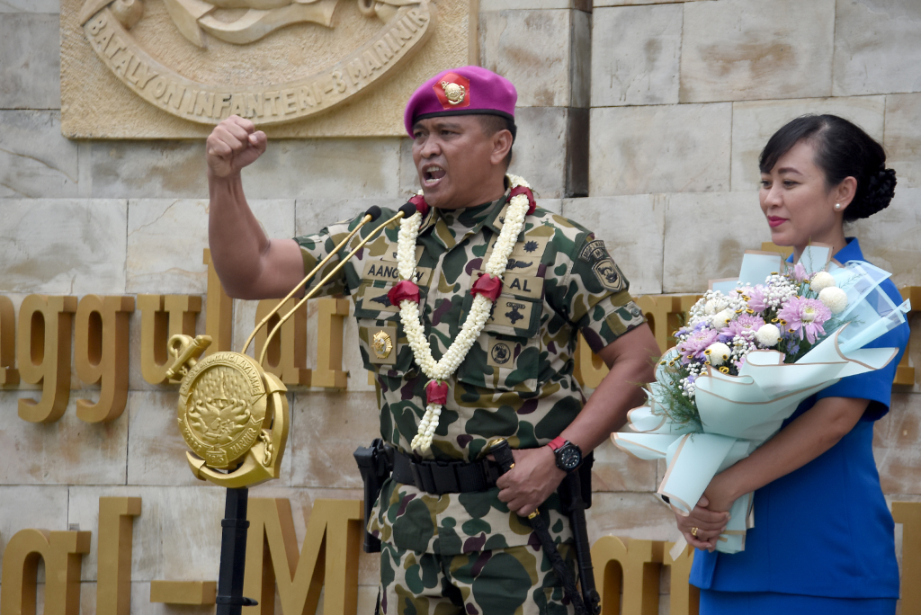Resmi Dilantik, Kolonel Marinir Aang Andy Warta Nahkodai Brigif 2 Marinir