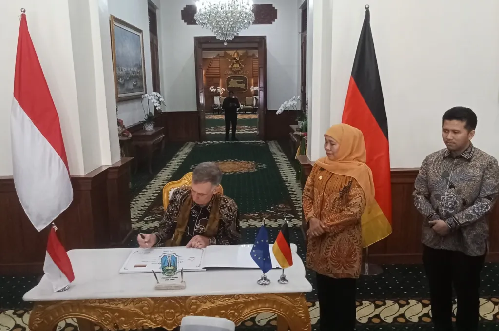 Gubernur Khofifah Terima Dubes Jerman, Matangkan Proyek SRRL, Dimulai 2027