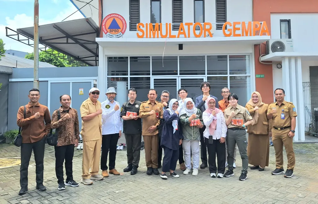 Tim CIS Jepang dan BRIN Kunjungi BPBD Jatim, Kolaborasi Pemanfaatan Drone untuk Mitigasi Bencana