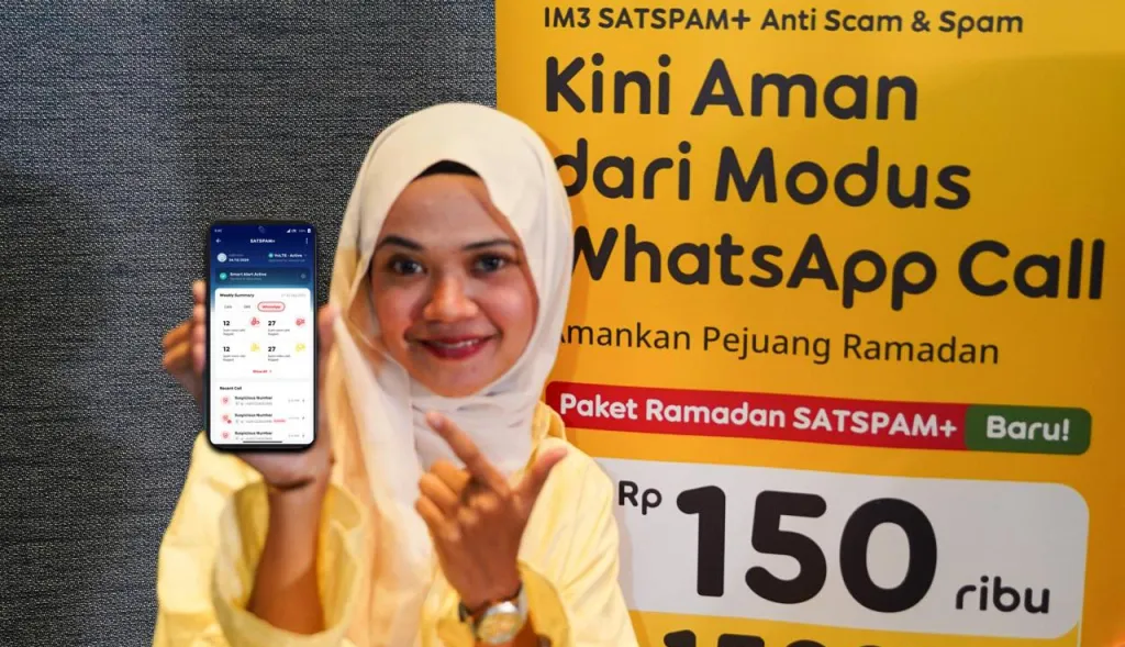 IM3 Luncurkan SATSPAM+, Proteksi WhatsApp Call Pertama di Indonesia