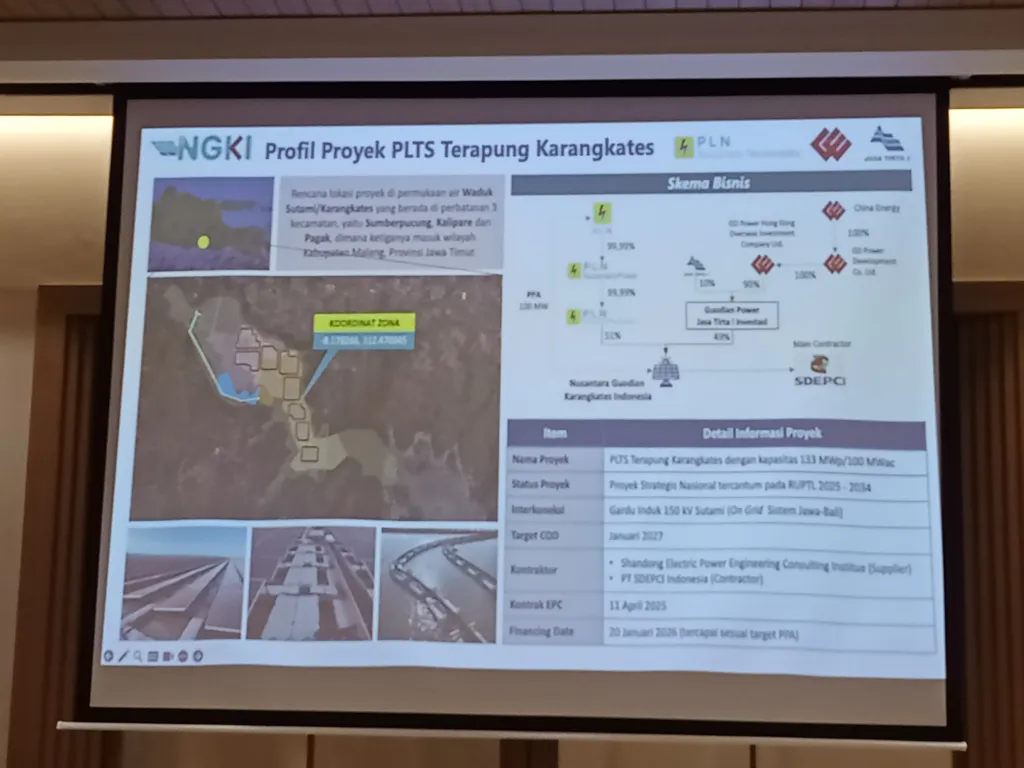 PLN Nusantara Power Perkuat Pengembangan PLTS Terapung Karangkates