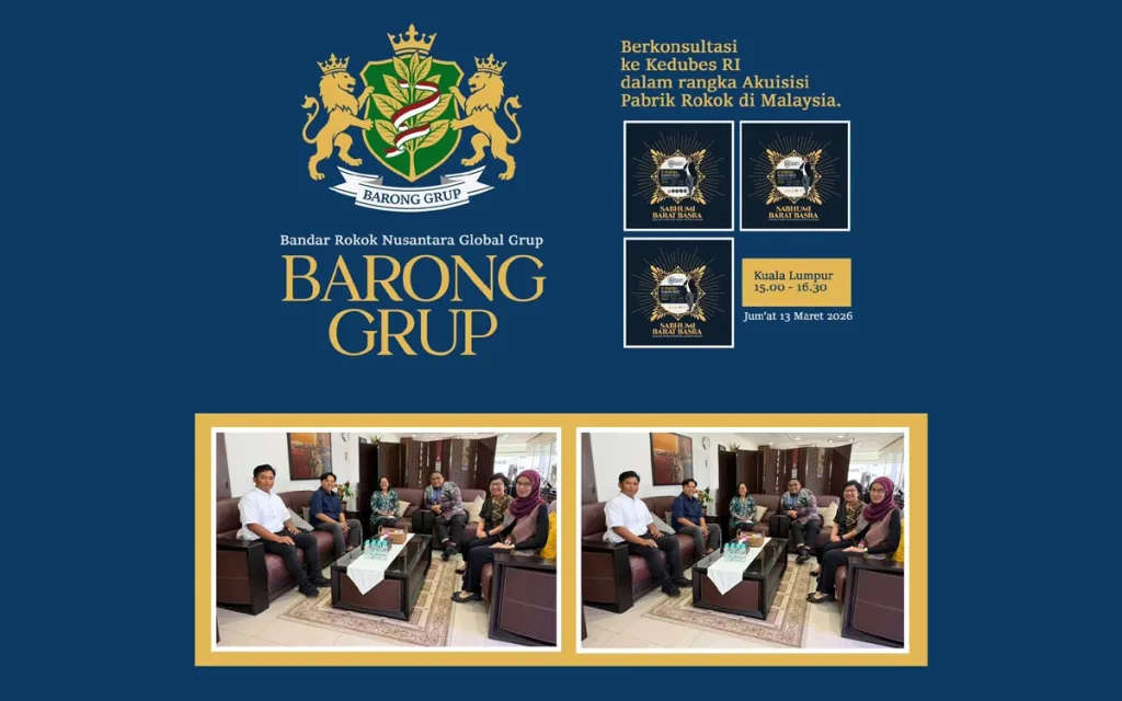 Perkuat Ekspor, Barong Grup Bidik Akuisisi Pabrik Rokok di Malaysia