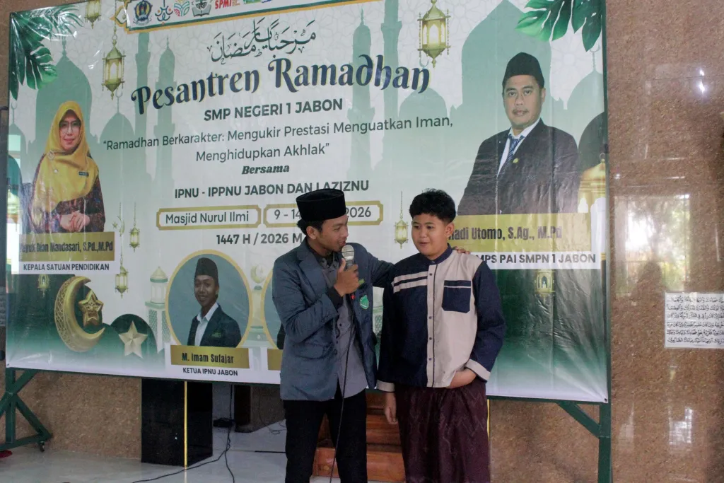 IPNU IPPNU Jabon Gelar Pesantren Ramadhan di SMPN 1 Jabon, Perkuat Iman dan Karakter Generasi Muda