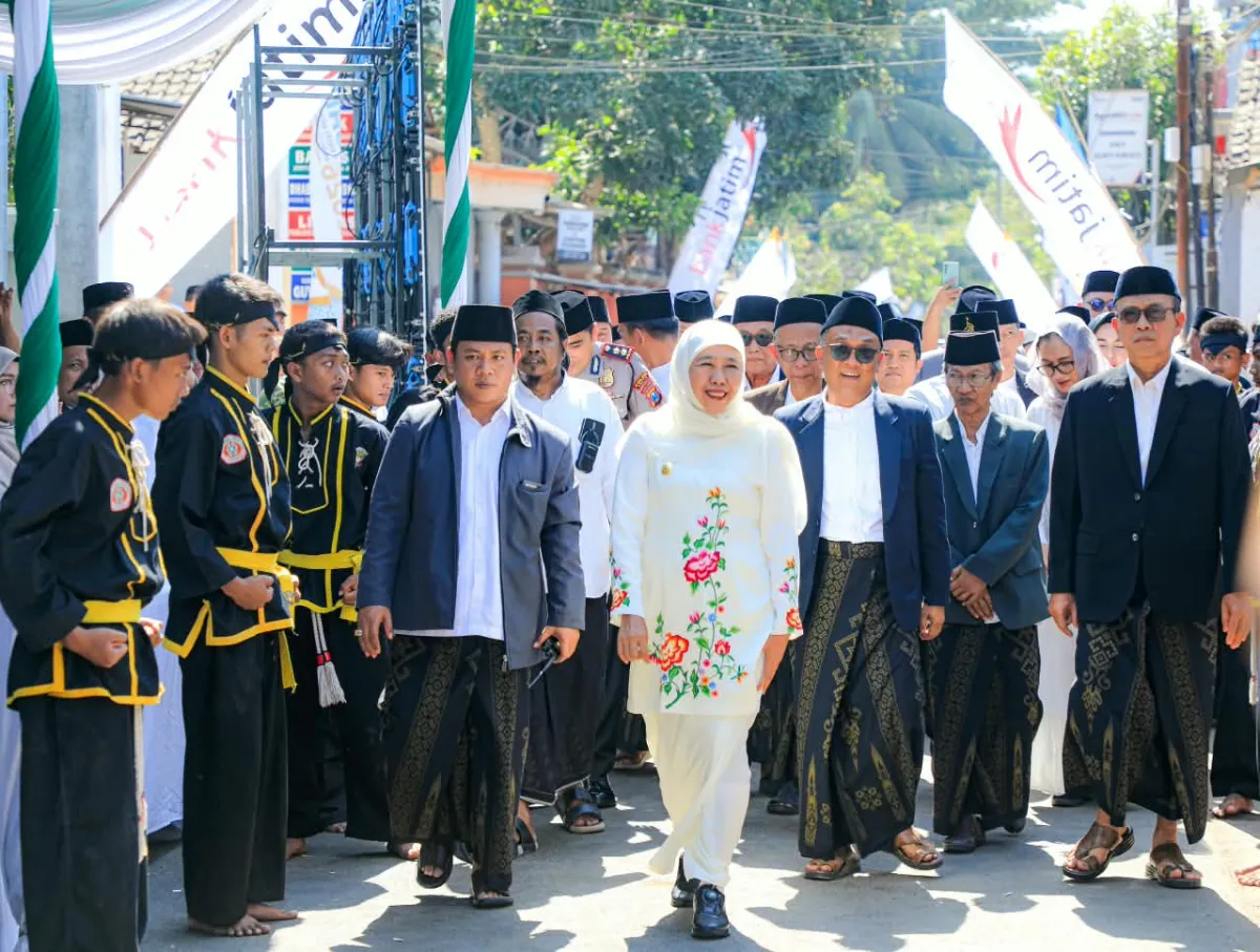 Gubernur Khofifah Pimpin Upacara Hari Santri 2026 di Ponpes Tremas Pacitan, Ini Tiga Pesan Penguatan untuk Santri Jatim