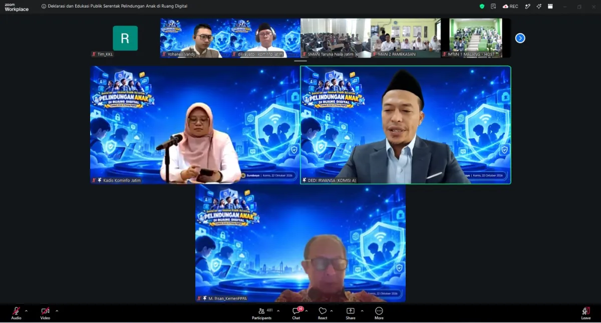 Pemprov Jatim Perkuat Komitmen Perlindungan Anak di Ruang Digital lewat Perisai Anak