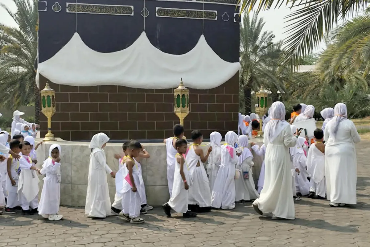 IGPAUD Muslimat NU Jabon Kenalkan Tata Cara Ibadah Haji kepada Anak Usia Dini