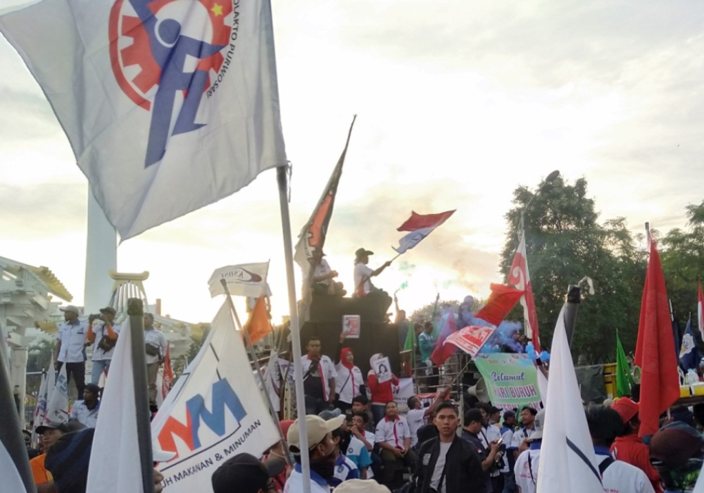 Enam Ribu Massa Buruh Dari Berbagai Kawasan Industri di Jatim Siap Turun Aksi 