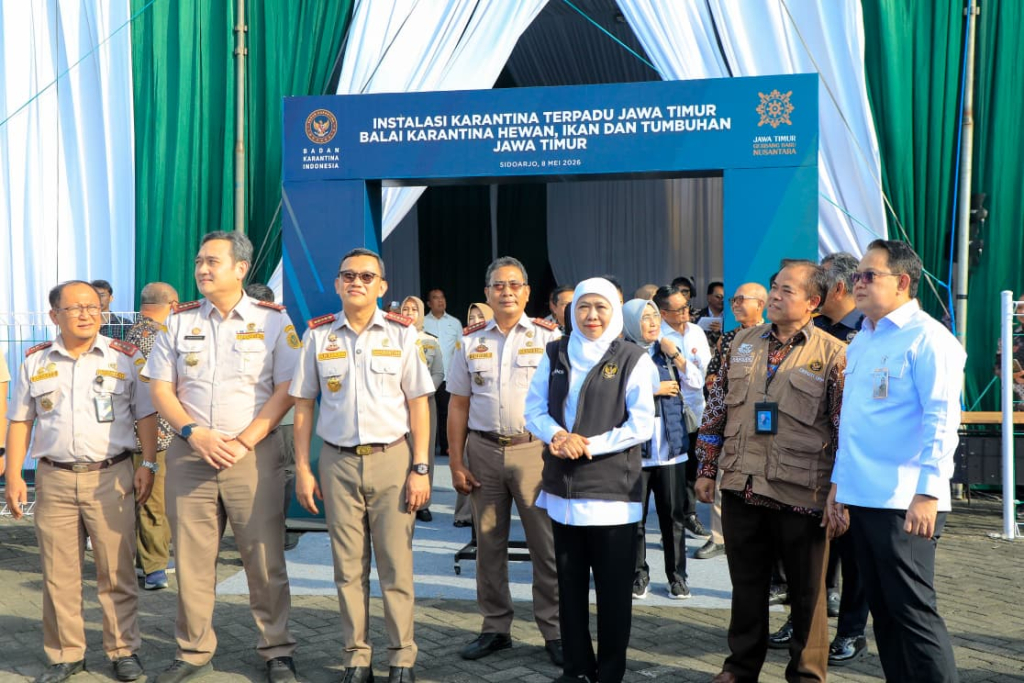 Gubernur Khofifah dan Kepala Badan Karantina RI Resmikan Karantina Terpadu 