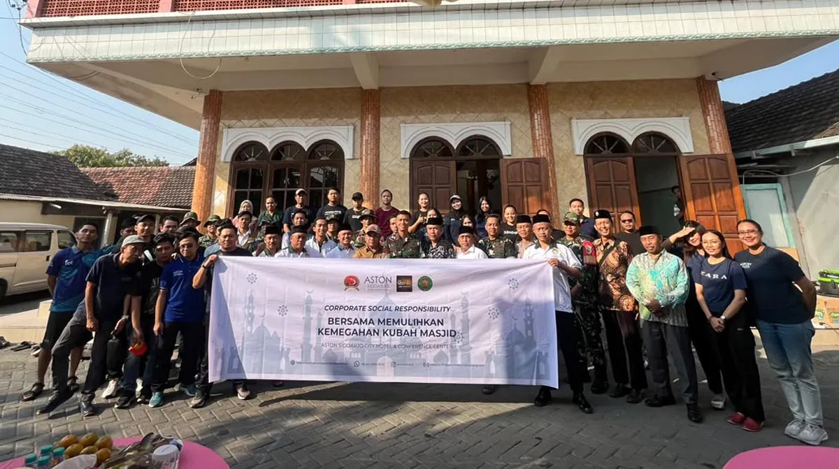 CSR Aston Sidoarjo Sasar Masjid, Kubah hingga Lingkungan Dibersihkan