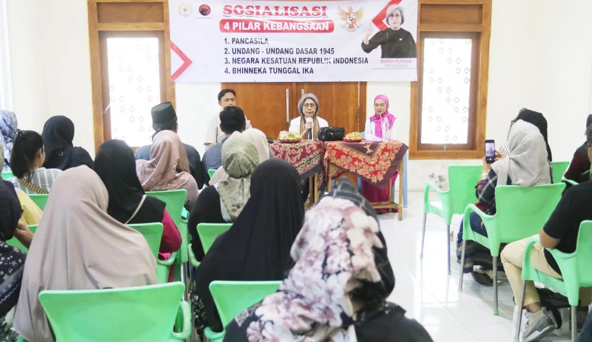 Sosialisasi 4 Pilar, Indah Kurnia Tekankan Pentingnya Gotong Royong