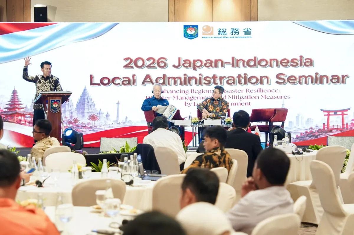 Wagub Emil Paparkan Upaya Pengurangan Risiko Bencana Jatim di Seminar Jepang–Indonesia