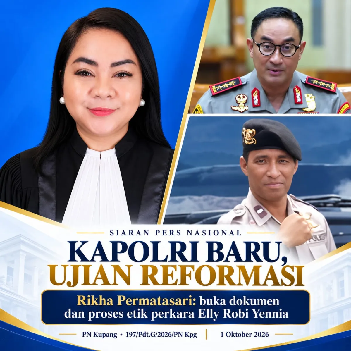 Kapolri Baru, Ujian Lama: Advokat Rikha Permatasari Desak Suyudi Buktikan Reformasi Lewat Perkara Elly Robi Yennia